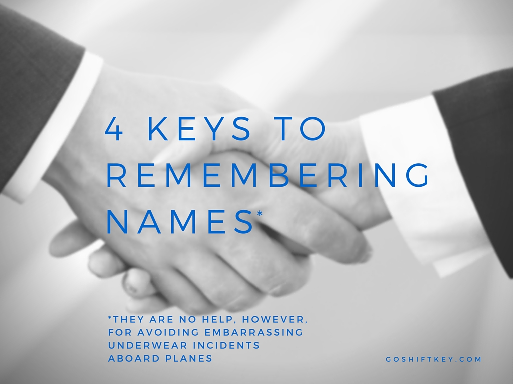 4 keys to remembering names