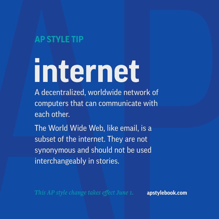 Stop the ‘Internet’ presses! We mean ‘internet’